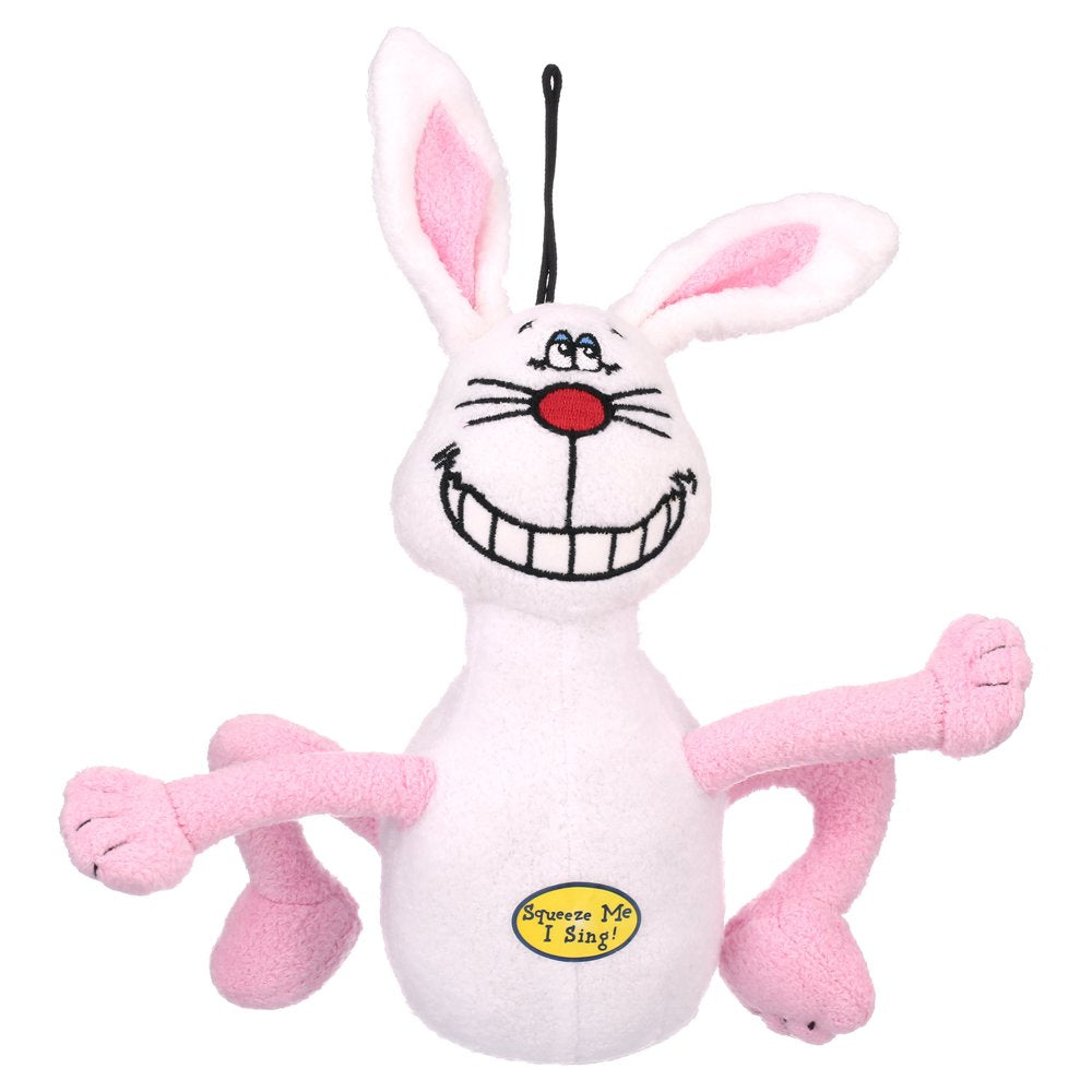 Multipet Deedle Dude Musical Interactive Plush Rabbit Dog Toy