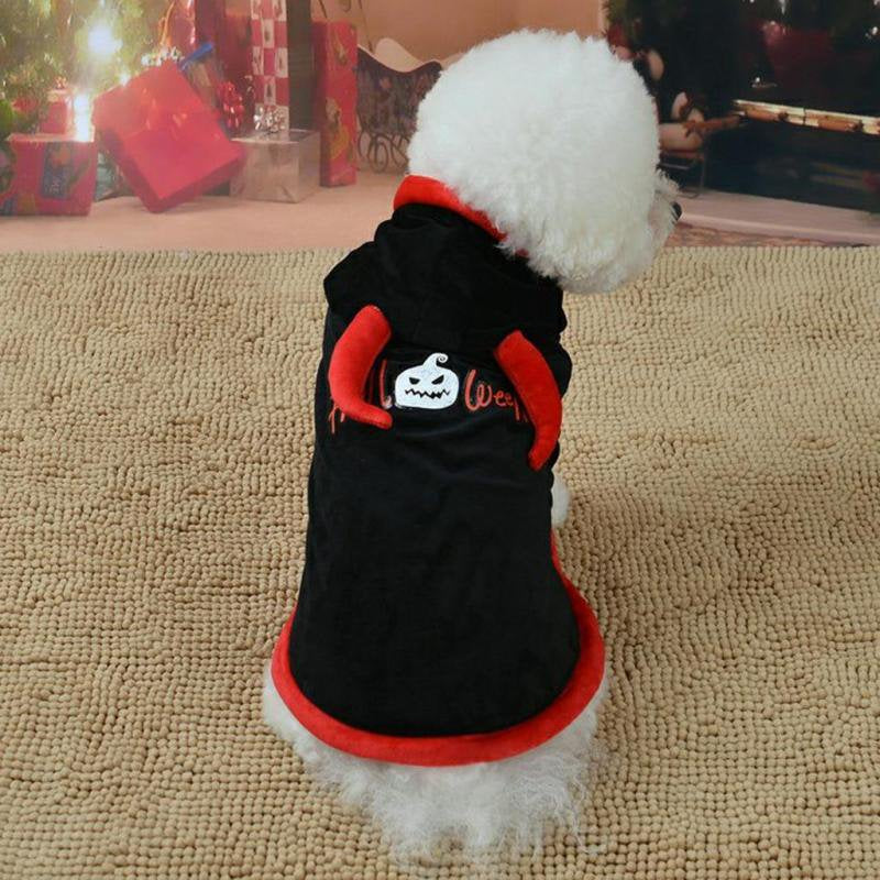 Pet Costume Halloween Clothing for Dogs Cats Witch Cloak Apparel Accessories Dress up Christmas Birthday - M