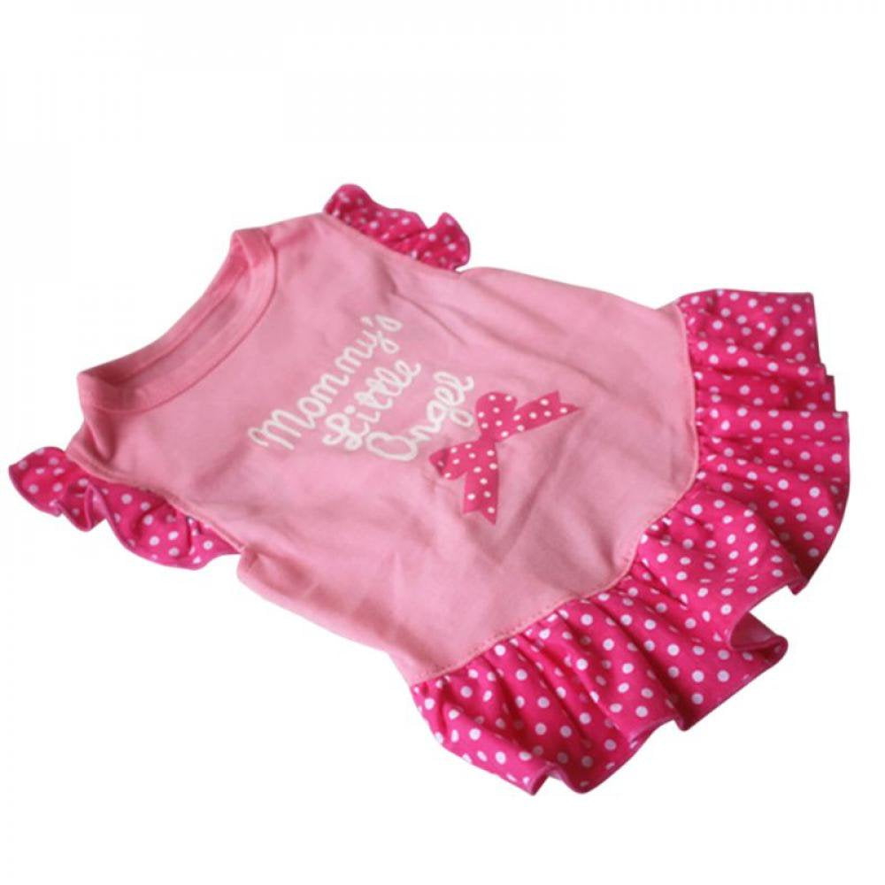 Clearance!Small Dog Summer Dresses Vest Top Clothes Puppy Pet Dress Skirt Coat Apparel Pets Cats Girl Dog Shirts Rose Red L Animals & Pet Supplies > Pet Supplies > Cat Supplies > Cat Apparel Popvcly XS Pink 
