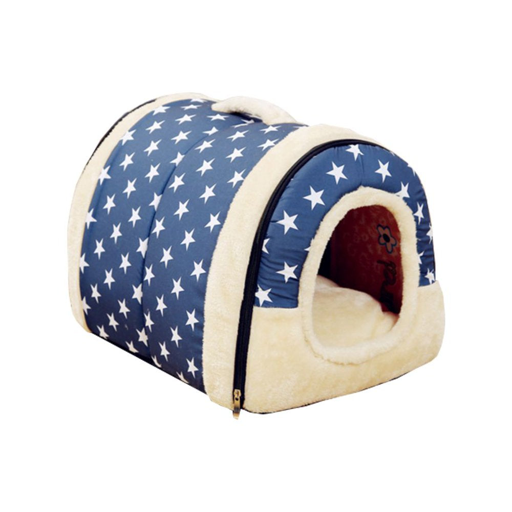 Dog House Kennel Nest with Mat Foldable Pet Dog Bed Cat Bed House for Small Medium Dogs Animals & Pet Supplies > Pet Supplies > Dog Supplies > Dog Houses Robot-GxG   