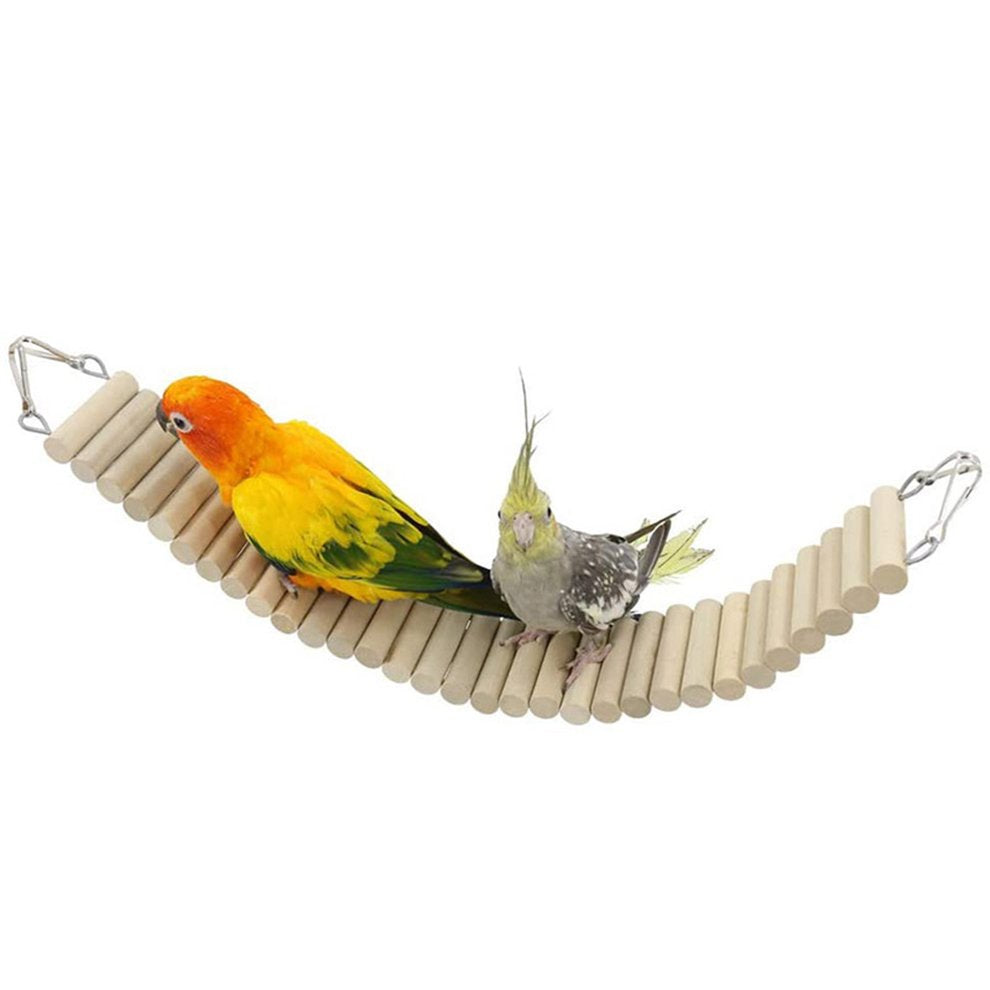 CIMIVIA Clearance! Pet Quality Parrot Ladder Small Parrot Rat Toy Bridge Ladder Hamster Bird Cage Accessories Wooden Bird Toy Animals & Pet Supplies > Pet Supplies > Bird Supplies > Bird Cage Accessories CIMIVIA   