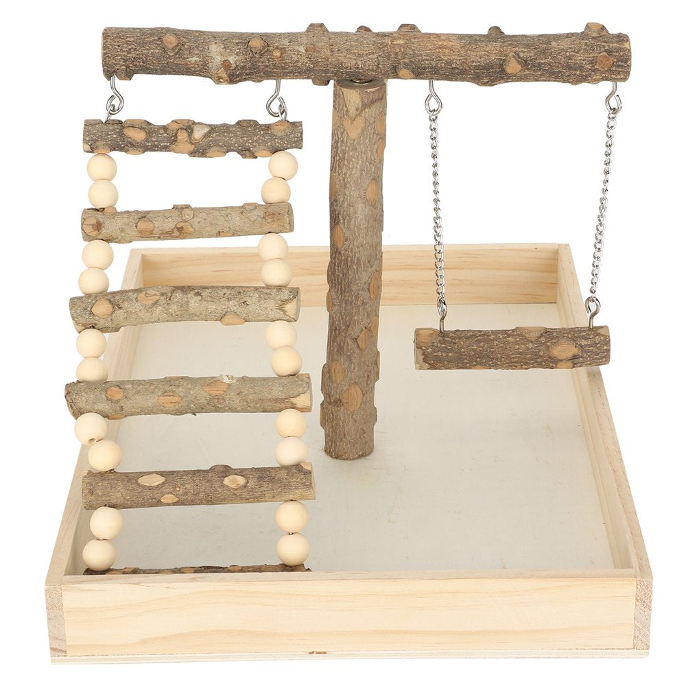 Haofy Bird Playground Playstand Bird Play Stand Wood Perch Gym Playpen Pet Toy Animals & Pet Supplies > Pet Supplies > Bird Supplies > Bird Gyms & Playstands Haofy   