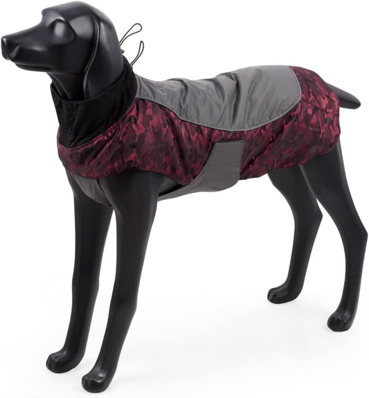 Red Wine Big Dog Jungle Jacket (1XL) Animals & Pet Supplies > Pet Supplies > Dog Supplies > Dog Apparel Fuzhou Weikai Pet Product Ltd., 1XL  