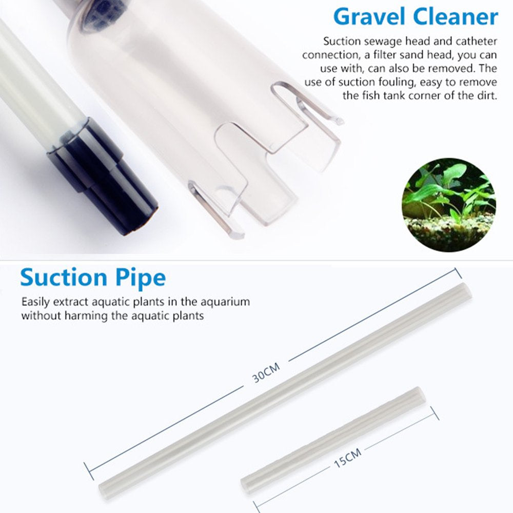 Battery Powered Siphon Pump Water Filter Aquarium Cleaner Fish Tank Vacuum Cleaner, Siphon Cleaning Tool for Gravel Sand Animals & Pet Supplies > Pet Supplies > Fish Supplies > Aquarium Cleaning Supplies SIRIUS   