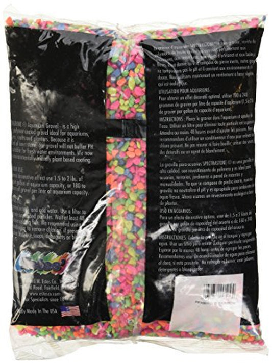 Spectrastone Permaglo Rainbow Aquarium Gravel for Freshwater Aquariums, 5-Pound Bag Animals & Pet Supplies > Pet Supplies > Fish Supplies > Aquarium Gravel & Substrates Estes Gravel Products   