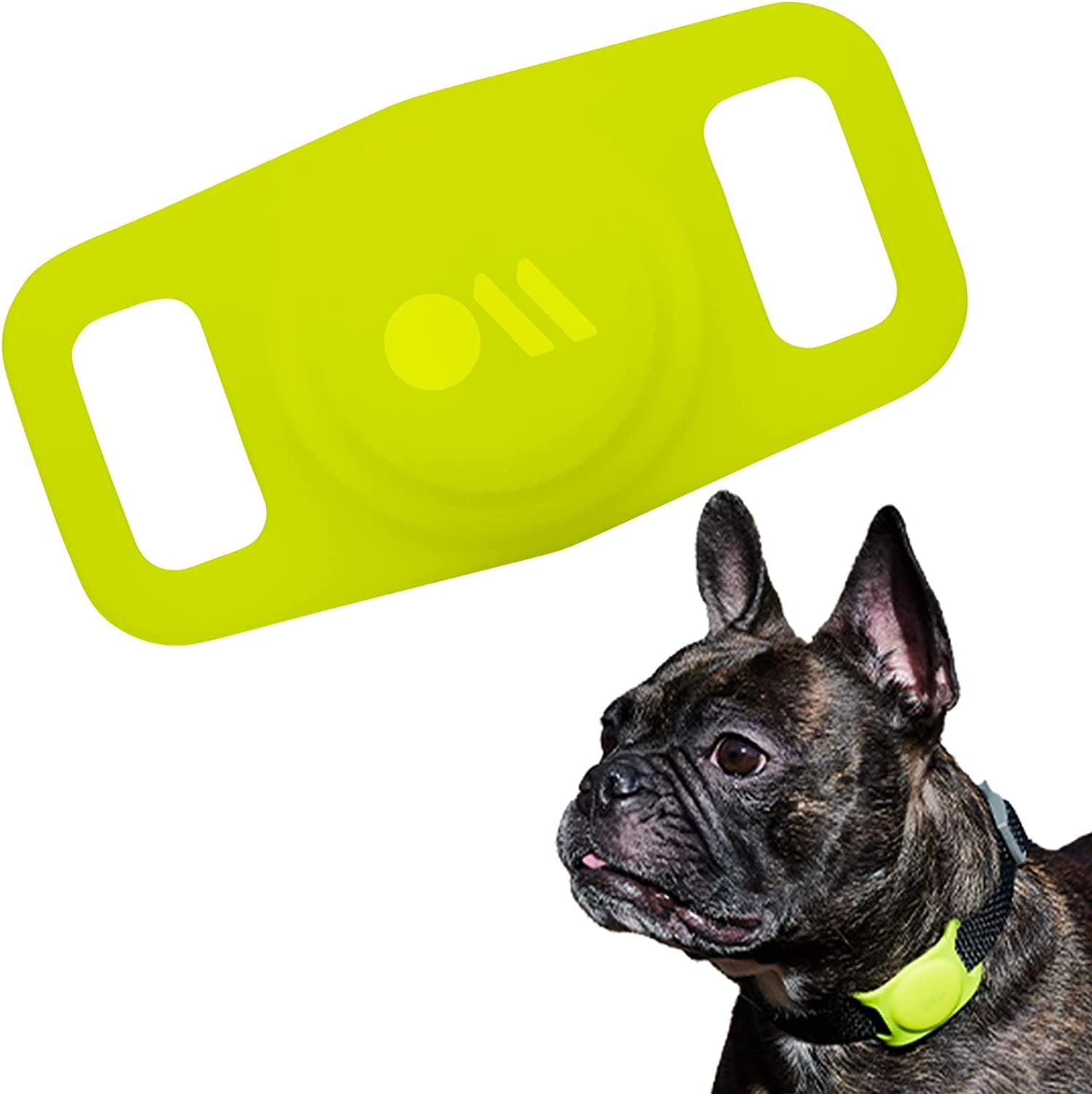 Case-Mate Protective Airtag Case for Dog Collar, Anti-Lost Airtag Loop for Dog GPS Tracker, Airtag Case Compatible with Cat/Dog Collar, (Black) Electronics > GPS Accessories > GPS Cases Case-Mate Lime Green  