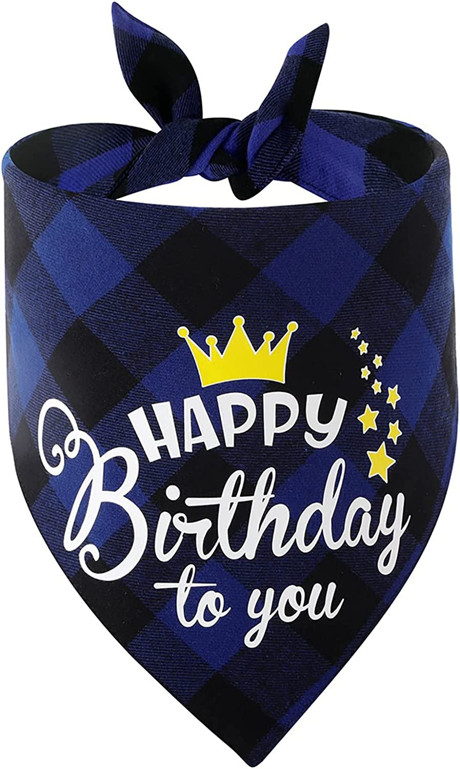 Dog Birthday Boy Bandana Pet Happy Birthday Party Pet Plaid Birthday Towel Pet Triangle Towel Dog Birthday Triangle Towel Pet Dog Scarf Bandana for Dogs Cats Costume (C, One Size) Animals & Pet Supplies > Pet Supplies > Dog Supplies > Dog Apparel Generic A One Size 