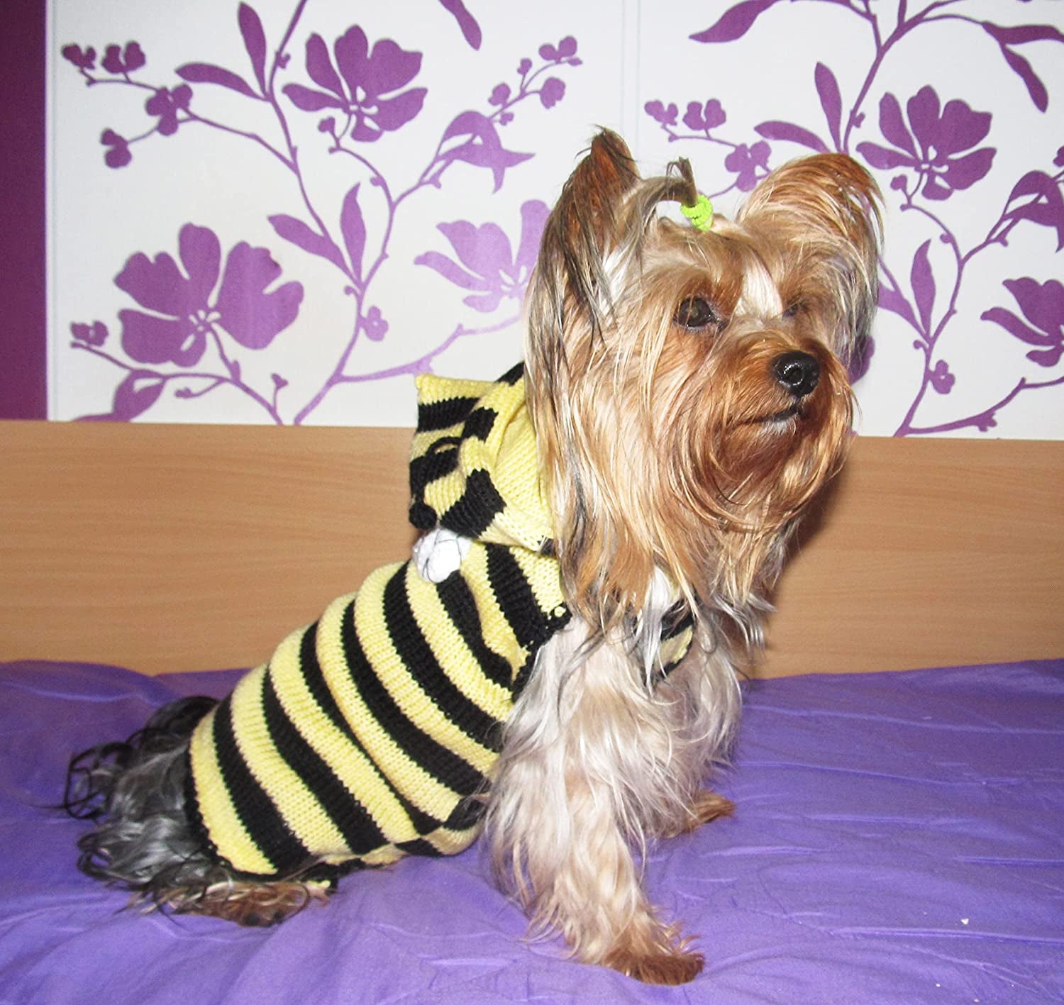 Bee Small Dog Sweater Teacup Dog Clothes Yorkie Chihuahua Clothes