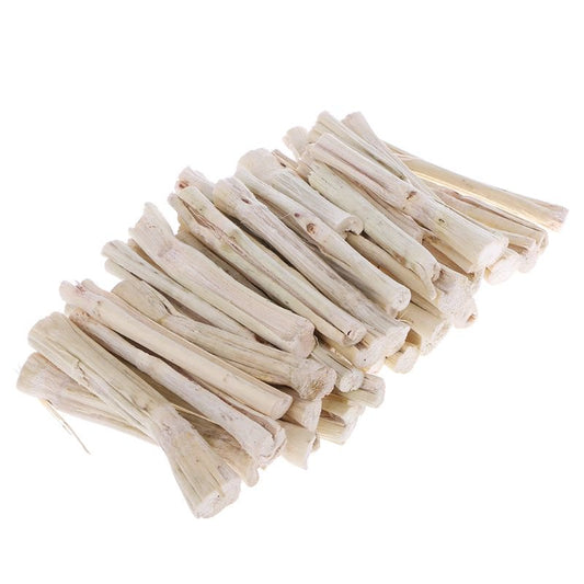 TONKBEEY Sweet Bamboo Stick 500G Rabbit Parrot Eat Guinea Pig Snacks Cleaning Teeth Treat for Chinchilla Guinea Pigs Supplies