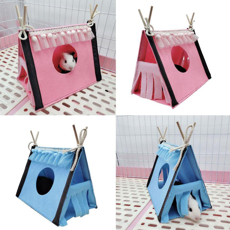 Small Animal Hideout Tent Cage House for Hamster Rat Mice Parrot Habitats Rat Hideaway Chew Cage Toy Animals & Pet Supplies > Pet Supplies > Small Animal Supplies > Small Animal Habitats & Cages Bydezcon   