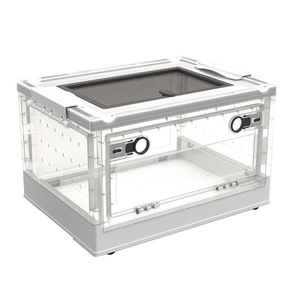 Fovolat Small Animal Breeding Box Easy to Clean Small Animal Habitat Pet Cage for Hedgehogs Hamsters Gerbils Spiders Snails Frogs Newcomer Animals & Pet Supplies > Pet Supplies > Small Animal Supplies > Small Animal Habitats & Cages Fovolat White  