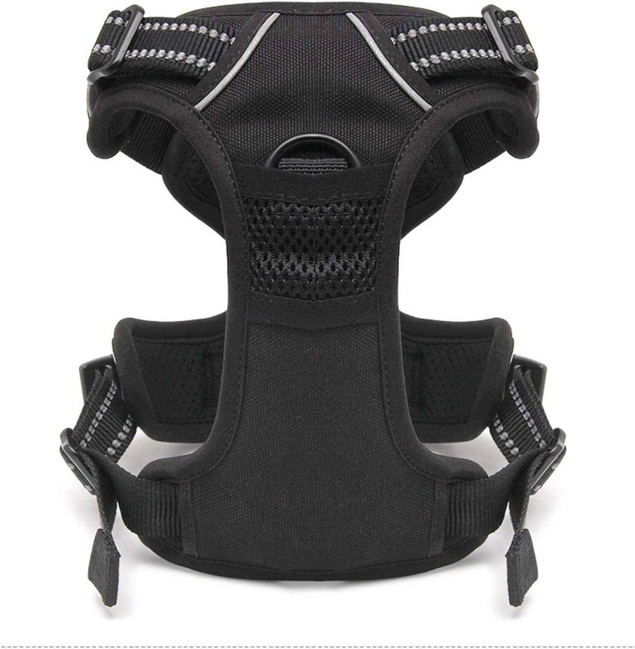 Truelove Dog Harness TLH5651 No-Pull Reflective Stitching Ensure Night Visibility, Outdoor Adventure Big Dog Harness Perfect Match Puppy Vest (Black,L) Animals & Pet Supplies > Pet Supplies > Dog Supplies > Dog Apparel JIN JIANG SHI PANG PO LUO SI XIE FU YOU XIAN GONG SI   