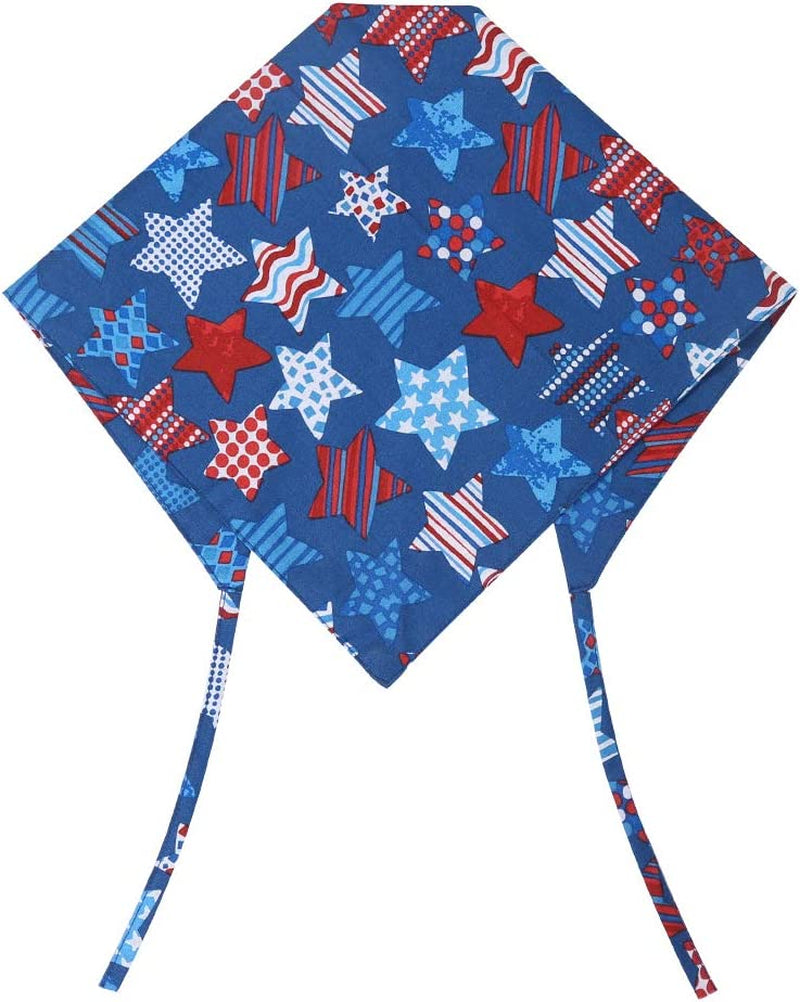 2 Pack American Flag Dog Bandana USA Triangle Bibs Scarf Reversible Accessories for Dogs Pets Cat Large Animals & Pet Supplies > Pet Supplies > Dog Supplies > Dog Apparel KZHAREEN   