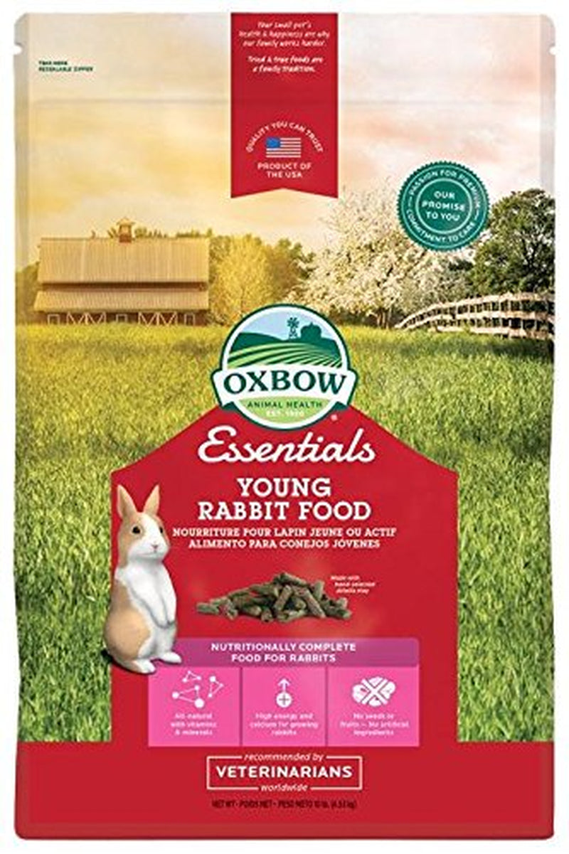 Oxbow Essentials Young Rabbit Food, 5 Lbs. Animals & Pet Supplies > Pet Supplies > Small Animal Supplies > Small Animal Food Oxbow Animal Health 10 lbs  