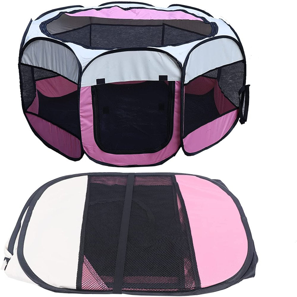 Miumaeov Portable Foldable Pet Playpen with Breathable Mesh for Cat/Dog/Rabbit and Large Pet Cage Animals & Pet Supplies > Pet Supplies > Dog Supplies > Dog Kennels & Runs FKH   