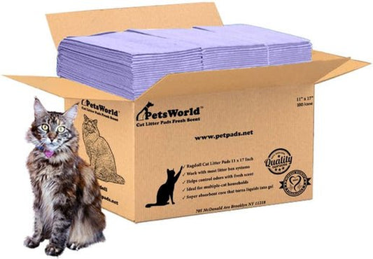 Fresh Scent Maine Coon Cat Litter Pads 17X11 Inch Breeze Compatible Refills- 100 Count Animals & Pet Supplies > Pet Supplies > Cat Supplies > Cat Litter PetsWorld   