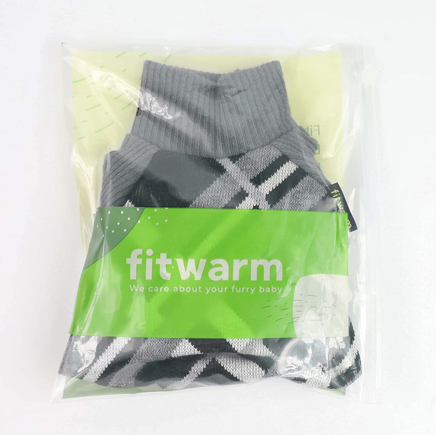 Fitwarm Argyle Dog Pajamas Thermal Knitted Pet Clothes Puppy Sweater Doggie Turtleneck PJS Lightweight Coat Doggy Outfits Cat Jumpsuits Black Medium Animals & Pet Supplies > Pet Supplies > Dog Supplies > Dog Apparel Fitwarm   