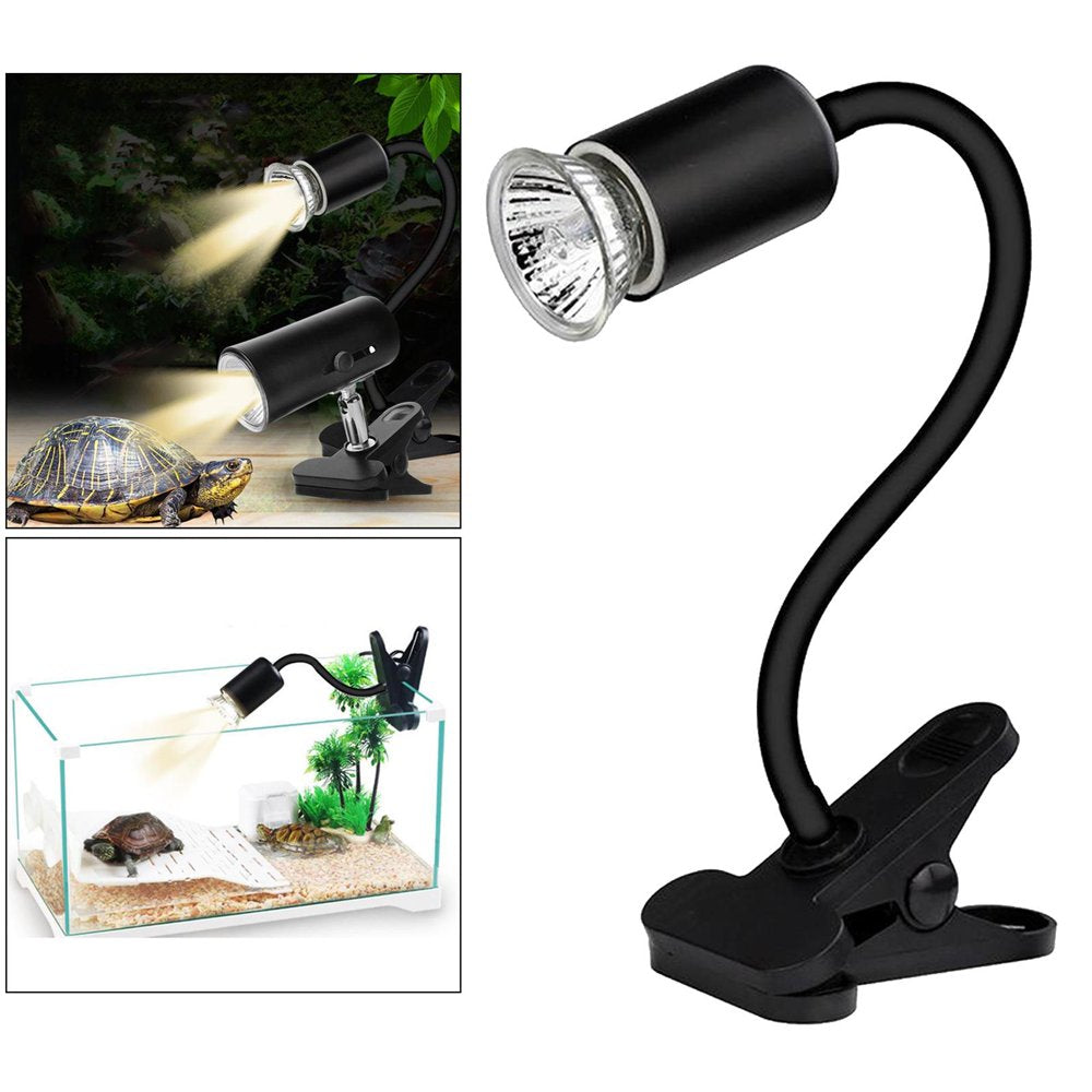 Reptile Lamp with Ceramic Light Holder Turtle Basking Heating Flexible Clip 2  Menolana   