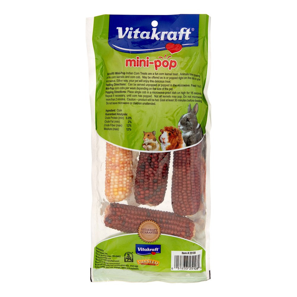 Vitakraft Mini-Pop Corn Bird Treat, 6 Oz. Animals & Pet Supplies > Pet Supplies > Bird Supplies > Bird Treats Vitakraft Sun Seed   