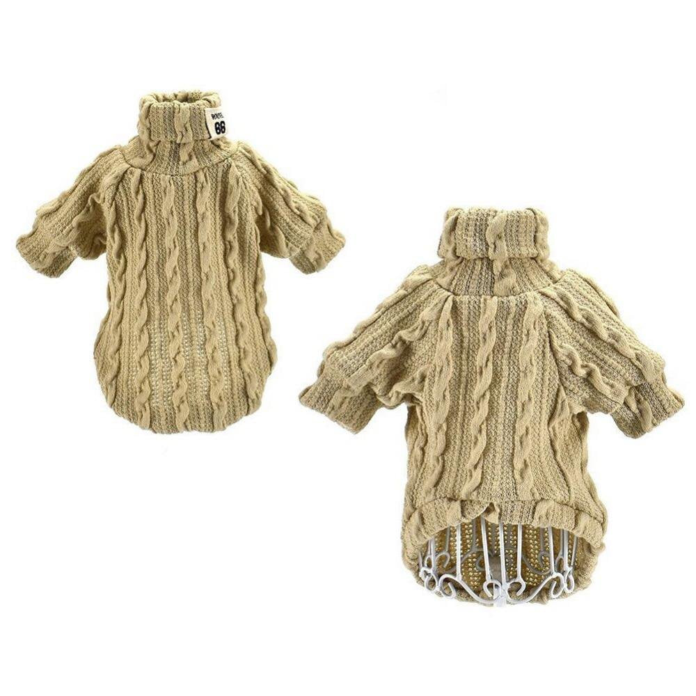 Malisata Winter Dog Knitted Warm Sweaters Coat Pet Thick Clothes Puppy Cozy Apparel Animals & Pet Supplies > Pet Supplies > Dog Supplies > Dog Apparel Malisata   