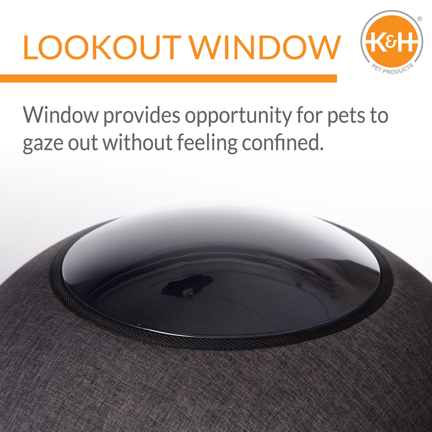 K&H Thermo Pod Pet Cat Bed, Gray Animals & Pet Supplies > Pet Supplies > Cat Supplies > Cat Beds Central Garden and Pet   
