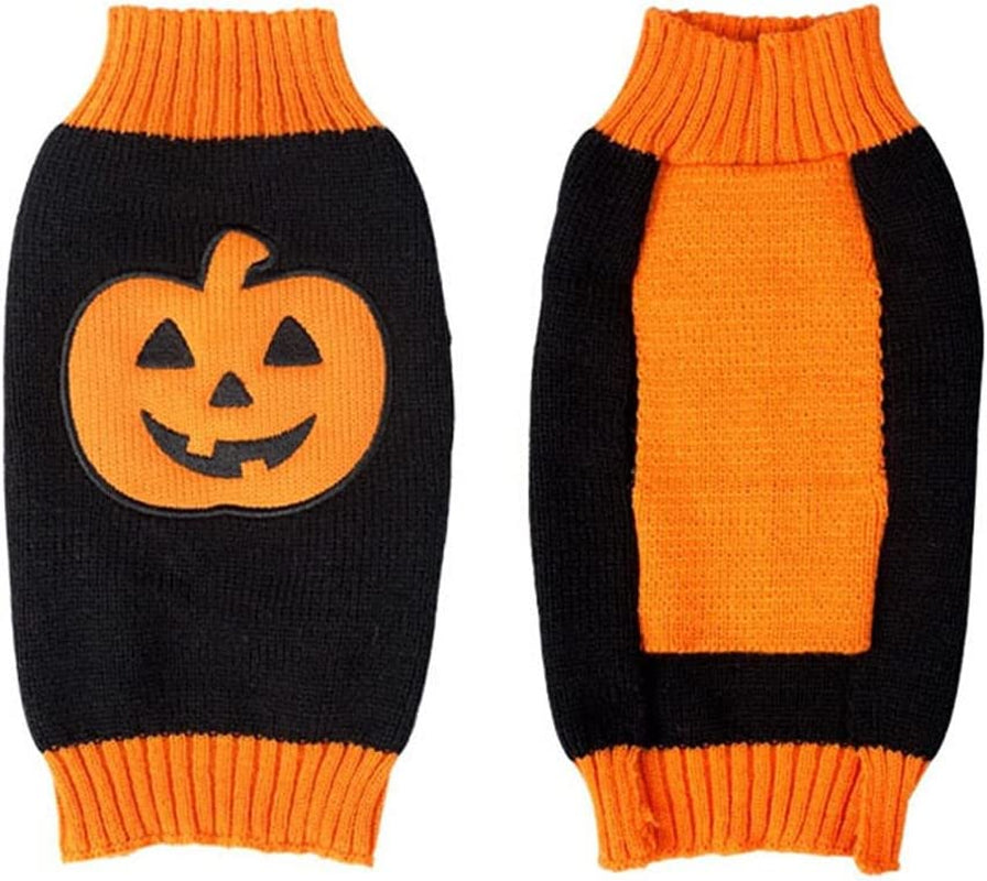 BOBIBI Pet Clothes the Halloween Pumpkin Cat Dog Sweater, Dog Knitwear, Dog Apparel, Pet Sweatshirt X-Large Animals & Pet Supplies > Pet Supplies > Dog Supplies > Dog Apparel BOBIBI   