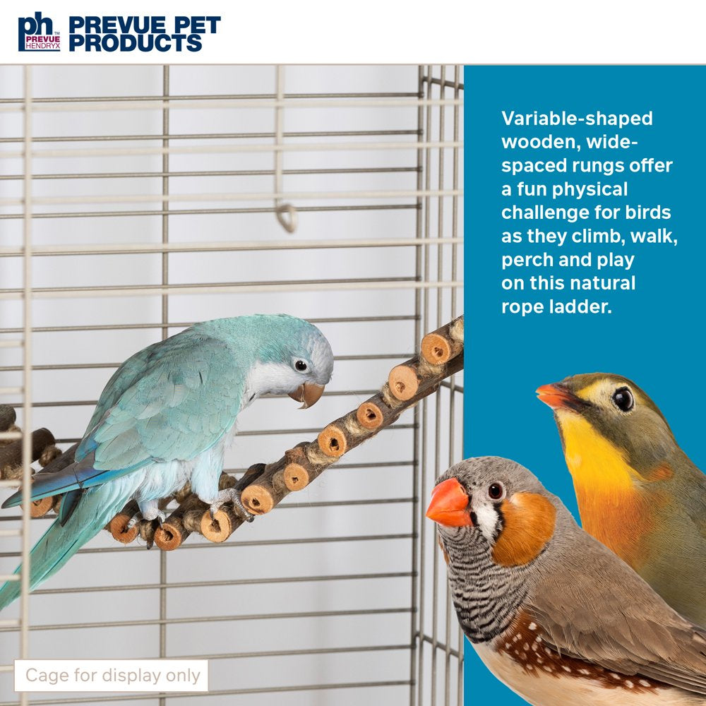 Prevue Pet Products Handmade Natural Wood Rope Ladder Bird Toy Animals & Pet Supplies > Pet Supplies > Bird Supplies > Bird Toys PREVUE PET PRODUCTS   