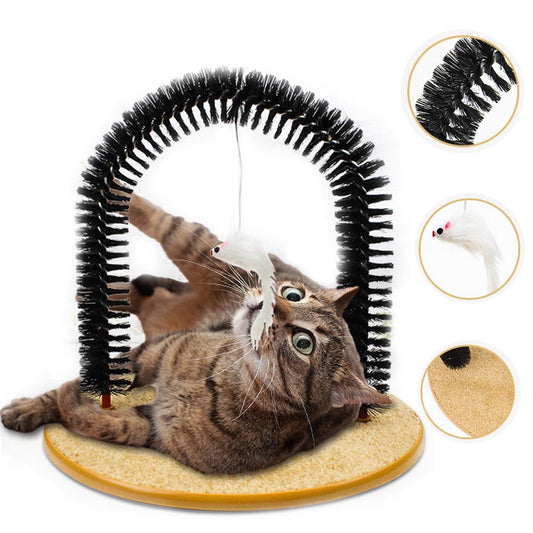 Carkira Cat Toy Cat Rubbing Brush Arch Pet Tickling Toy