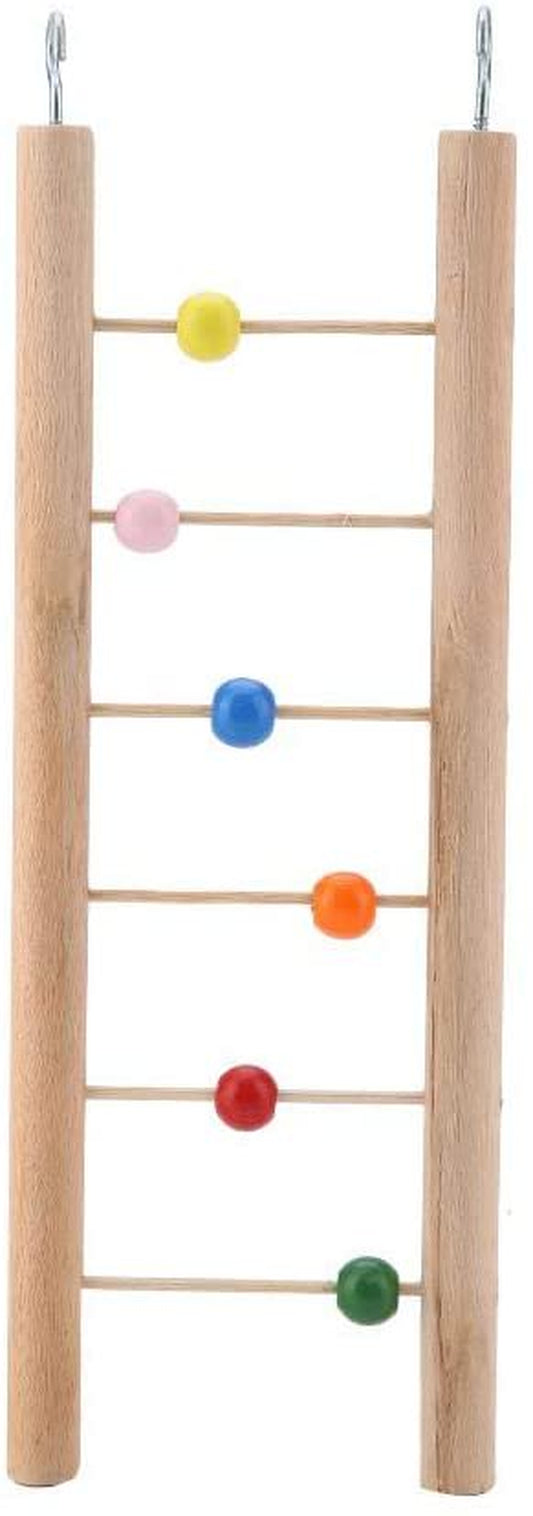 Parrot Toy, Ladder Parrot Perch Birds Climbing Hanging Swing Toy for Cockatiel Parakeet(Beads) Animals & Pet Supplies > Pet Supplies > Bird Supplies > Bird Ladders & Perches YSSBL   