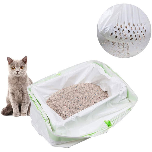 Cat Litter Liners Filter Bag for Recycling Cat Litter Cat Poop Bag Pet Cat Cleaning Supplies