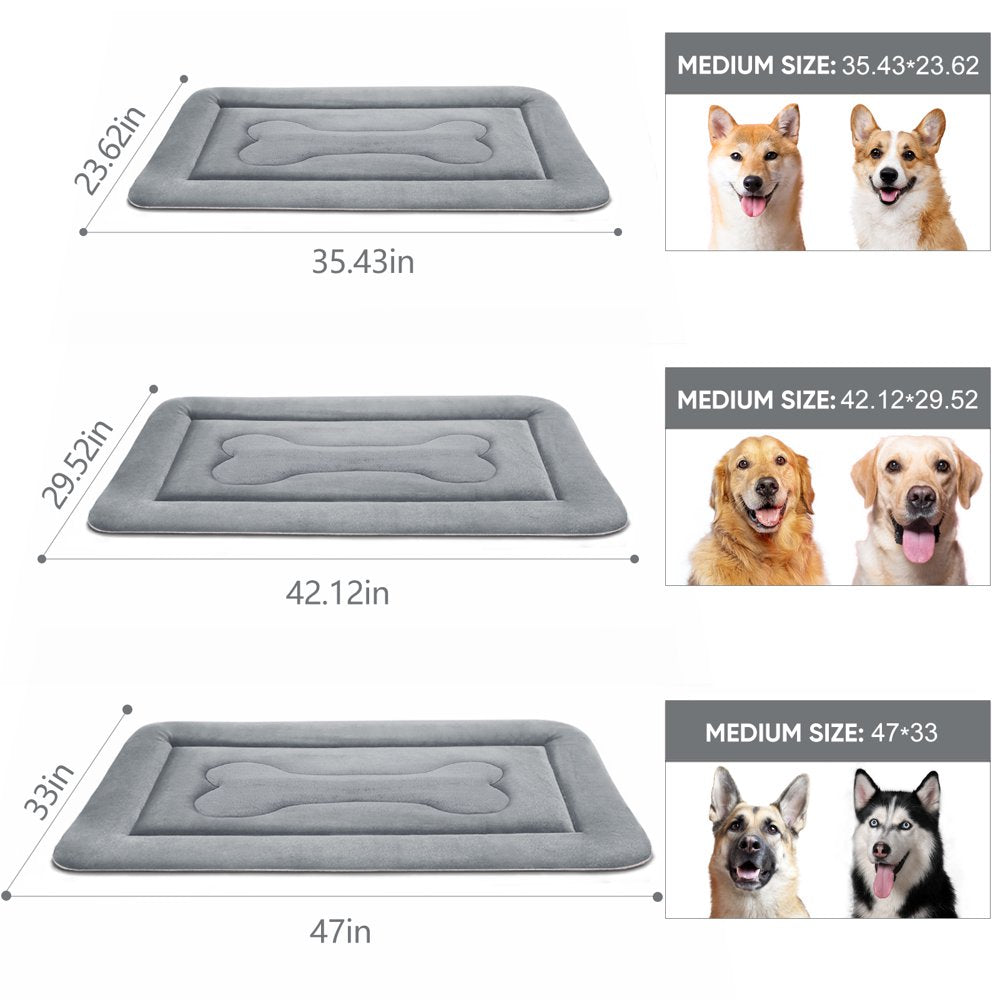 Joicyco Large Dog Bed Large Crate Mat 42 in Anti-Slip Washable Soft Mattress Kennel Pads Animals & Pet Supplies > Pet Supplies > Cat Supplies > Cat Beds JoicyCo   