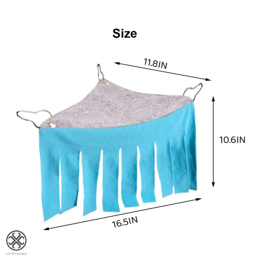 Luxtrada Hideout for Guinea Pigs, Corner Fleece Forest Hideaway Pet Cage Hammock for Rats, Hamsters, Hedgehog, Ferrets, Chinchillas, Bunny, Mice Small Animals Animals & Pet Supplies > Pet Supplies > Small Animal Supplies > Small Animal Bedding Luxtrada   