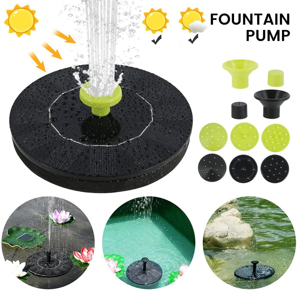 Duety Solar Fountain， Bird Bath Fountain， Solar Panel Pump， Floating Pump， Pool Fountain with 8 Nozzles 2 Plastic Tubings for Bird Bath， Pond， Pool， Fish Tank， Aquarium and Garden Animals & Pet Supplies > Pet Supplies > Fish Supplies > Aquarium & Pond Tubing Duety   