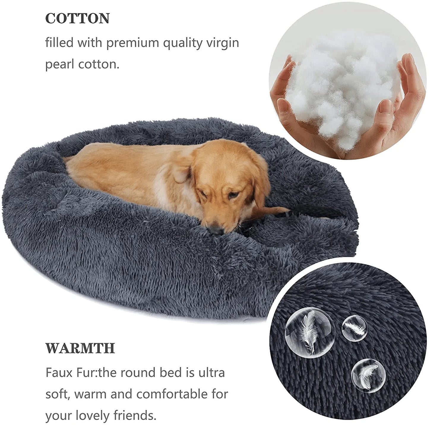 Calming Dog Beds for Small Medium Large Jumbo Size Dog anti Anxiety Fl – KOL  PET