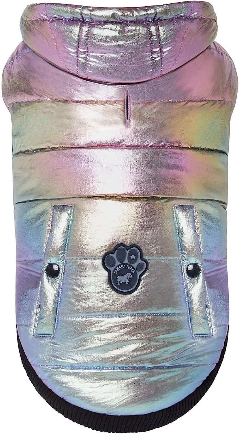 Canada Pooch Iridescent Shiny Puffer Vest for Dogs, 3X-Large Animals & Pet Supplies > Pet Supplies > Dog Supplies > Dog Apparel Canada Pooch   