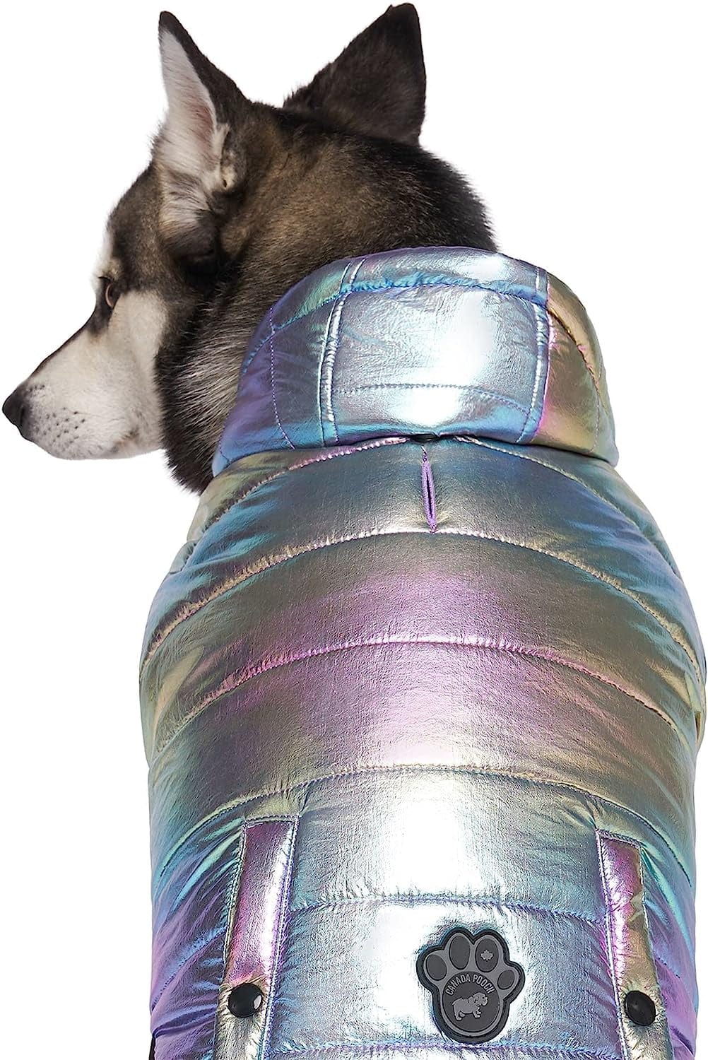 Canada Pooch Iridescent Shiny Puffer Vest for Dogs, 3X-Large Animals & Pet Supplies > Pet Supplies > Dog Supplies > Dog Apparel Canada Pooch   