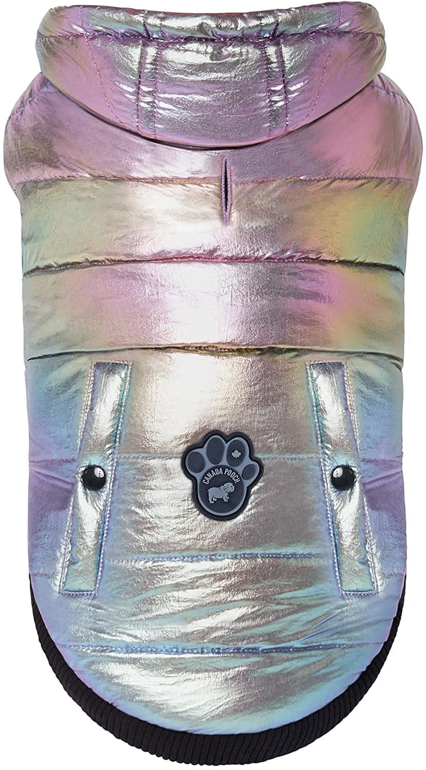 Canada Pooch Iridescent Shiny Puffer Vest for Dogs, 3X-Small Animals & Pet Supplies > Pet Supplies > Dog Supplies > Dog Apparel Canada Pooch   