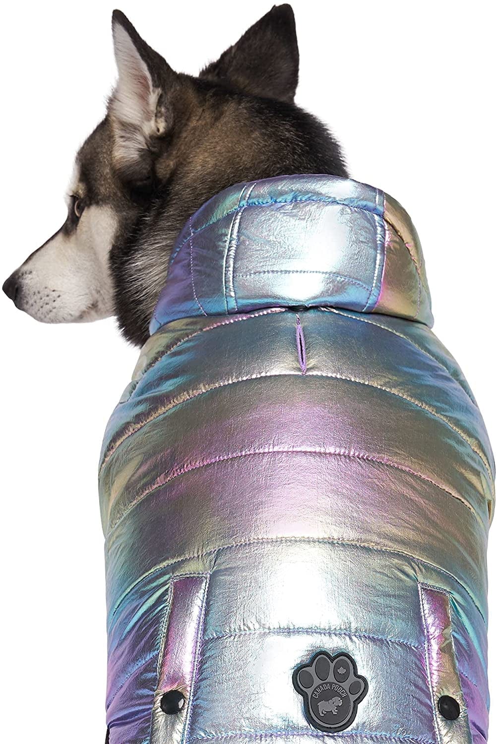 Canada Pooch Iridescent Shiny Puffer Vest for Dogs, 3X-Small Animals & Pet Supplies > Pet Supplies > Dog Supplies > Dog Apparel Canada Pooch   