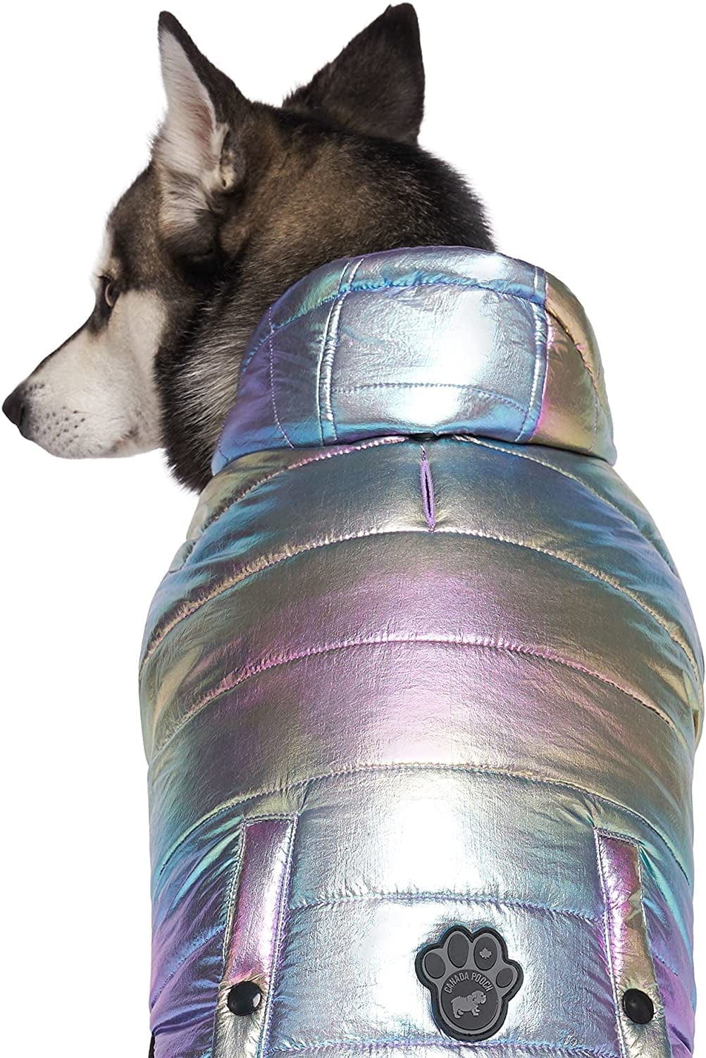 Canada Pooch Iridescent Shiny Puffer Vest for Dogs, Xx-Small Animals & Pet Supplies > Pet Supplies > Dog Supplies > Dog Apparel Canada Pooch   