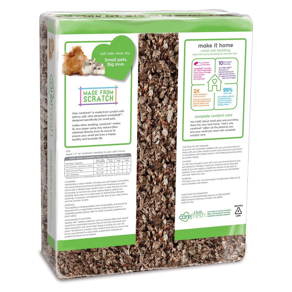 Carefresh Small Pet Soft Paper Bedding, Natural, 60L Animals & Pet Supplies > Pet Supplies > Small Animal Supplies > Small Animal Bedding Healthy Pet   