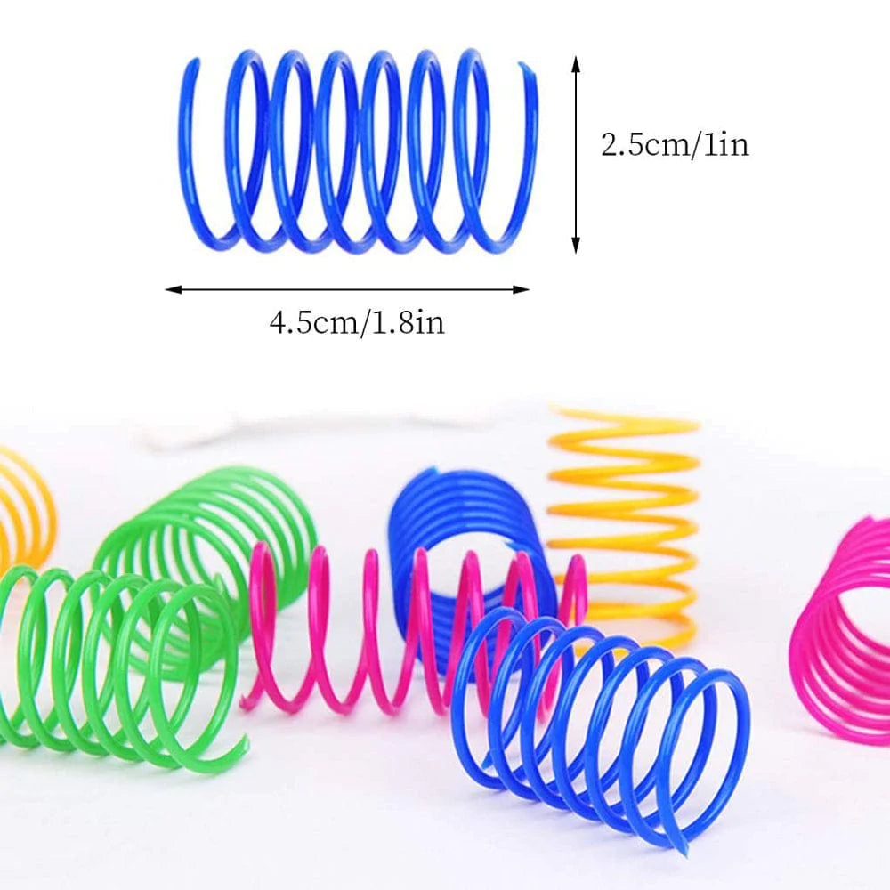 Cat Spring Toy,Interactive Cat Toy for Indoor Cats,Plastic Coil Spiral Springs for Cat Kitten Pets Colorful 4 Pcs Animals & Pet Supplies > Pet Supplies > Cat Supplies > Cat Toys Sherry   