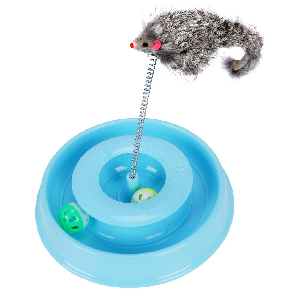 Cat Toys, Cat Toys for Indoor Cats, Interactive Kitten Toys Roller Tracks with Exercise Balls Teaser Mouse Animals & Pet Supplies > Pet Supplies > Cat Supplies > Cat Toys DIYAREA   