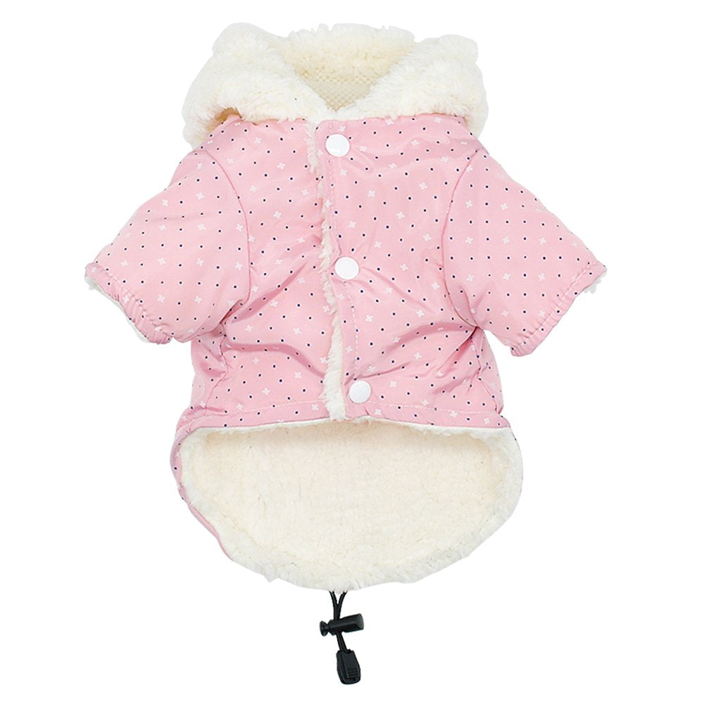 Tineer Pet Puppy Little Star Coat,Pet Dog Warm Winter Clothes Puppy Cats Sweater Apparel Small Dog Clothes (L, Pink) Animals & Pet Supplies > Pet Supplies > Dog Supplies > Dog Apparel Tineer   