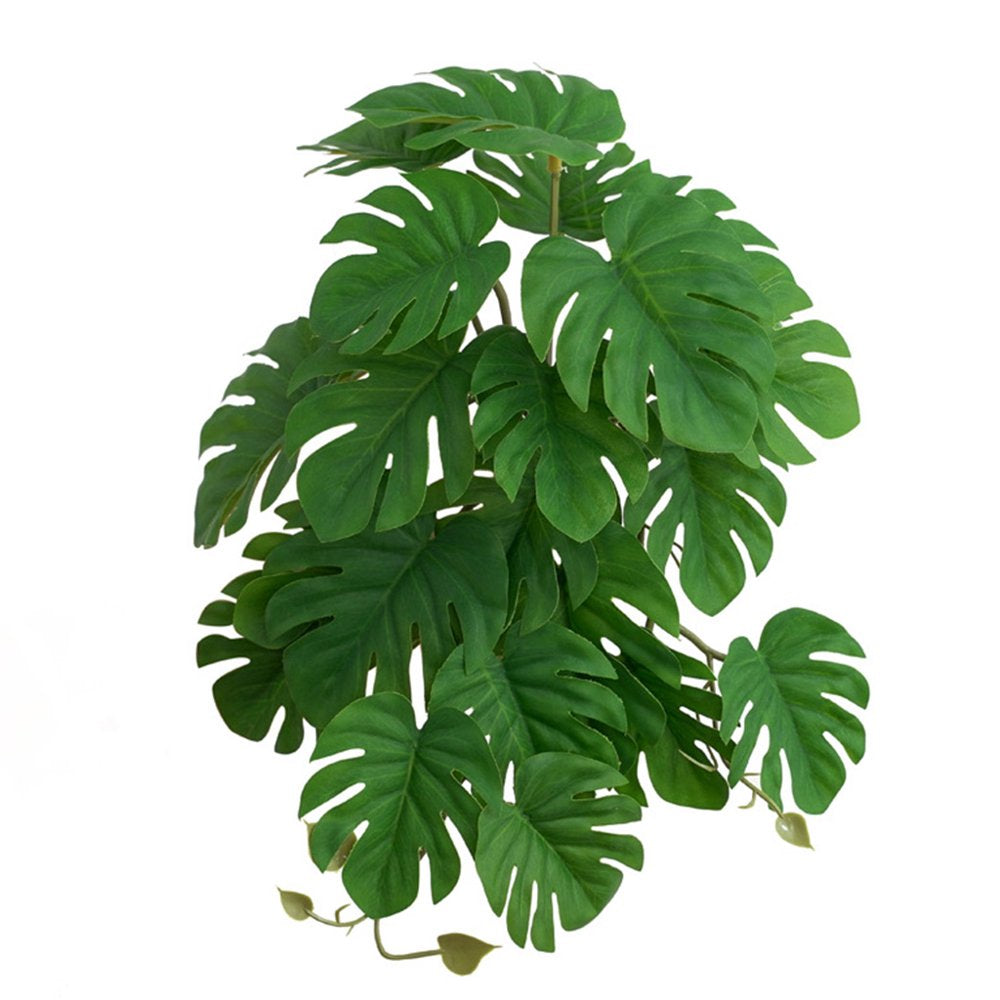 GENEMA Reptile Leave Tropical Plants Amphibian Habitat Accessories Tank Terrarium Decor Simulation Lifelike 3D Printed Leaves Animals & Pet Supplies > Pet Supplies > Small Animal Supplies > Small Animal Habitat Accessories Genema   