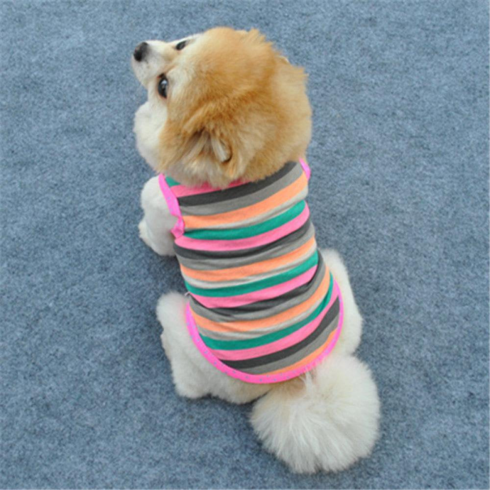 Small Pet Dogs Summer Cotton Skull Tops Vest Tank Cat Doggy Puppy Crown Apparel Animals & Pet Supplies > Pet Supplies > Cat Supplies > Cat Apparel CN   