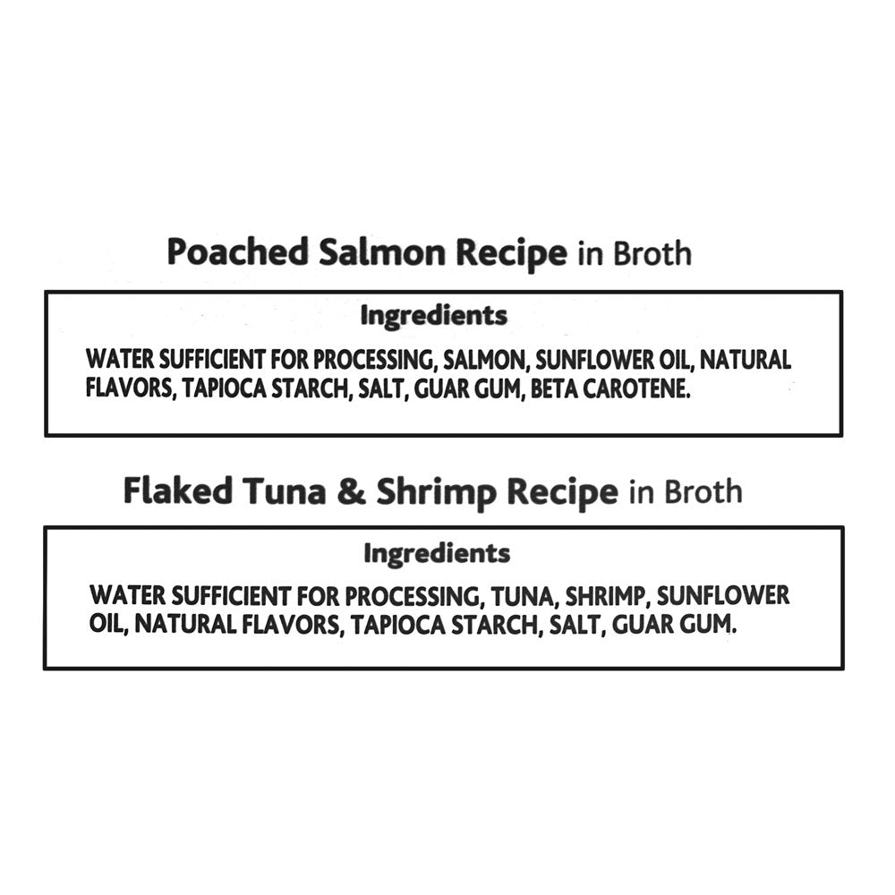 Pure Balance Gourmet Cat Treat Starters, Salmon, Tuna & Shrimp Recipe Variety Pack, 1.4 Oz, 5 Count