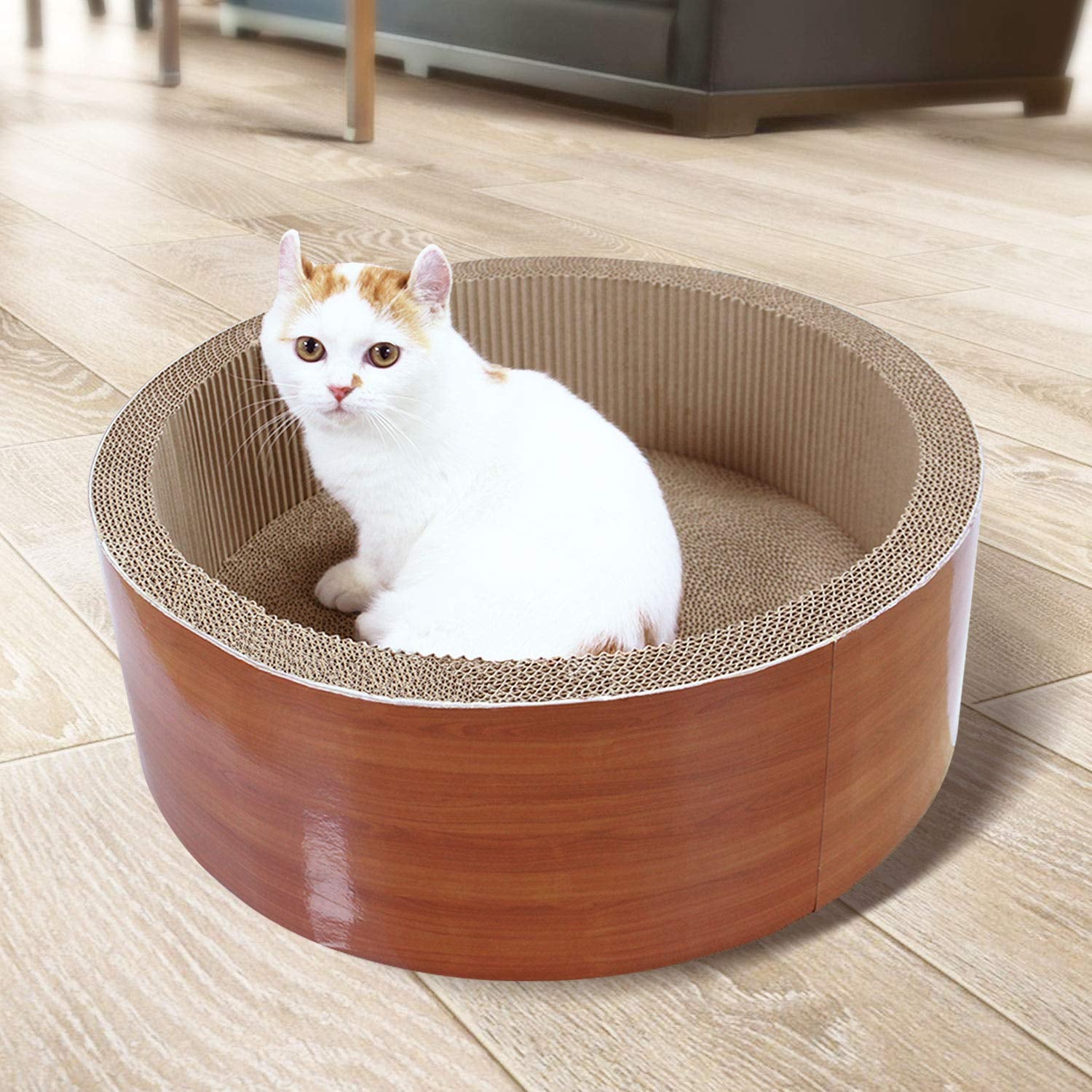 Scratchme Cat Scratch Cardboard Deluxe Prevents Furniture Damage & Contains Catnip to Attract Your Cat