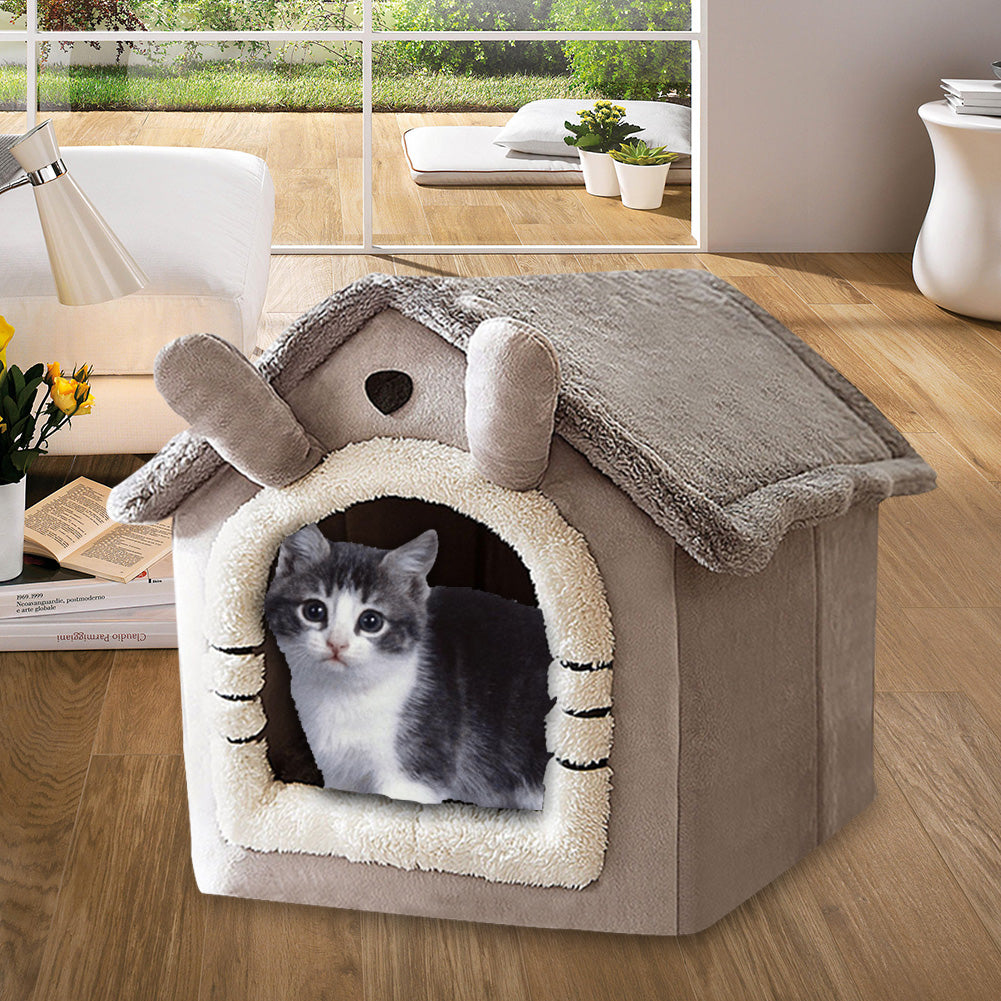 AINIYO Dog House Kennel Soft Pet Bed Small Cat Tent Semi-Enclosed Sleeping Nest Animals & Pet Supplies > Pet Supplies > Dog Supplies > Dog Houses mumaoyi   