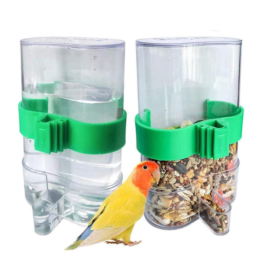 Meidiya 2Pcs Bird Water Dispensers,No Mess Parrot Feeder Parakeet Waterer Cockatiel Cage Accessories,Automatic Feeding for Budgies Finch Canaries Lovebirds Animals & Pet Supplies > Pet Supplies > Bird Supplies > Bird Cage Accessories Meidiya   