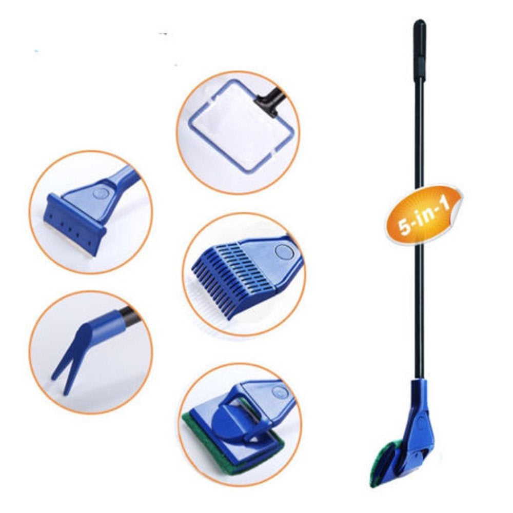 Clerance Household Cleaning Supplies 5 Dollars or Less 5In1 Cleaning Set Fish Tank Aquarium Algae Scrubber Scraper Glass Clean LAWOR B629 Animals & Pet Supplies > Pet Supplies > Fish Supplies > Aquarium Cleaning Supplies LAWOR   